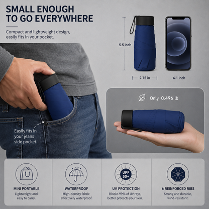 Awolez Pocket Travel Umbrella