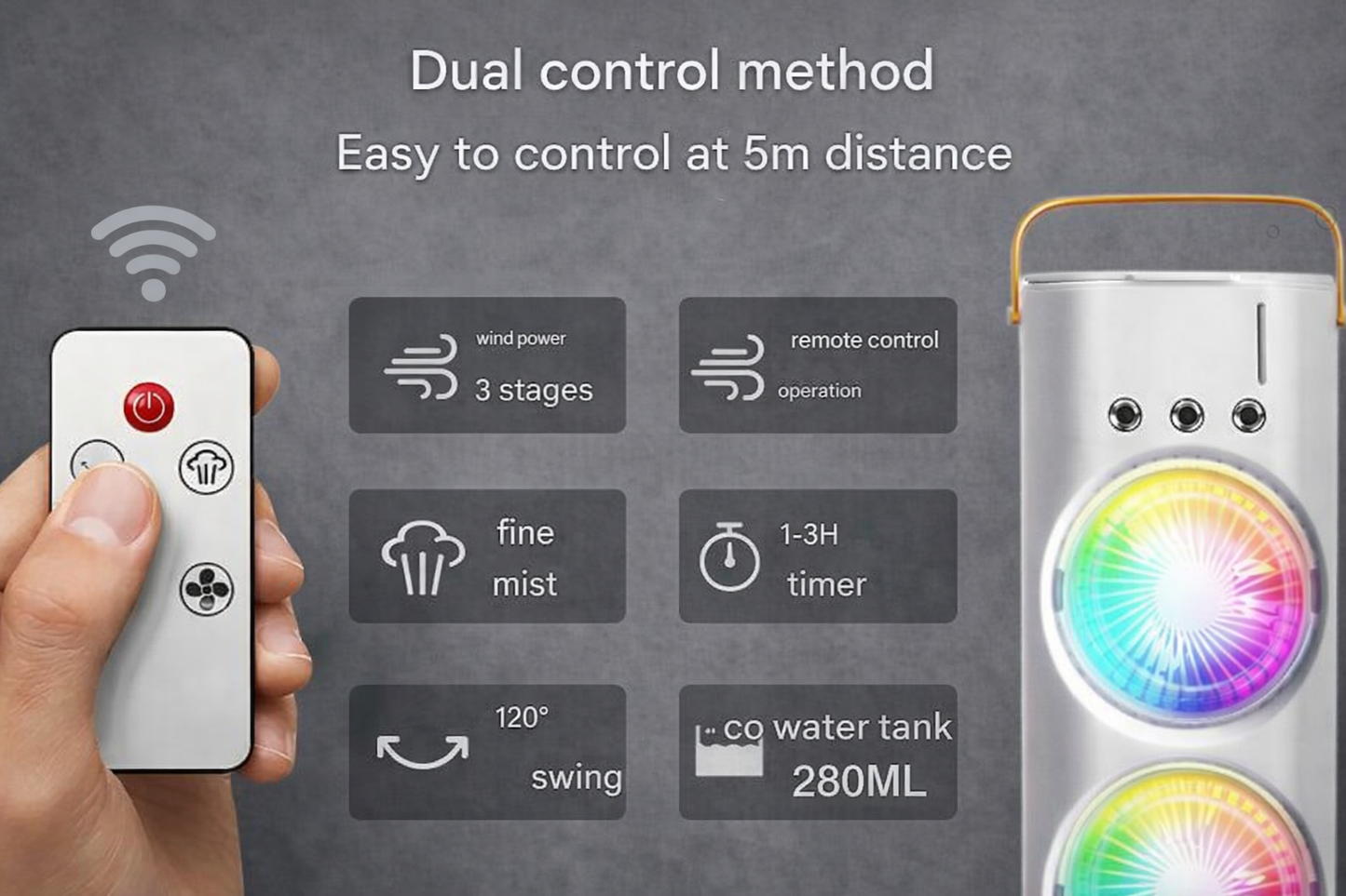 Awolez Cooler™ Cooler Mist with Humidifier
